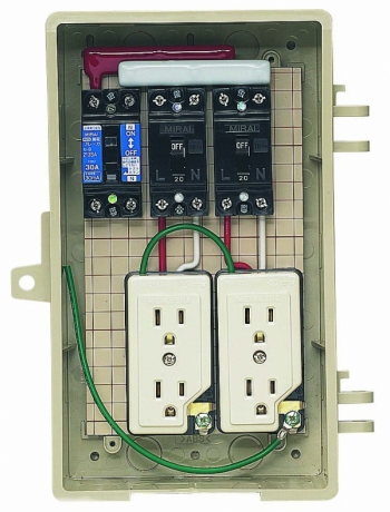 屋外電力用仮設ボックス