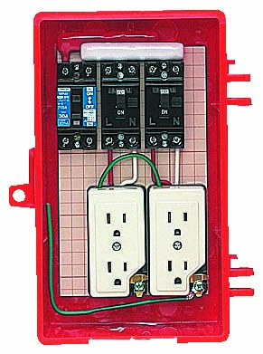 屋外電力用仮設ボックス