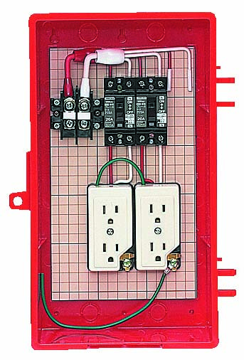 屋外電力用仮設ボックス