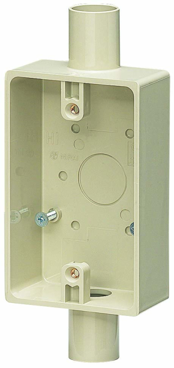 PVR-22WJ 露出2コ用スイッチボックス 未来工業株式会社の通販