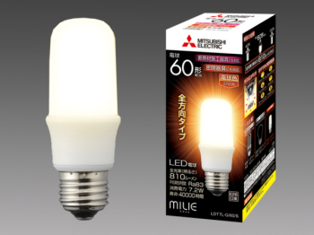LED電球 T形 一般電球60W形