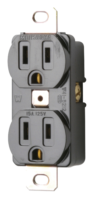 機器用15A 125V 接地埋込Wコンセント