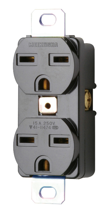 機器用15A 250V 接地埋込Wコンセント